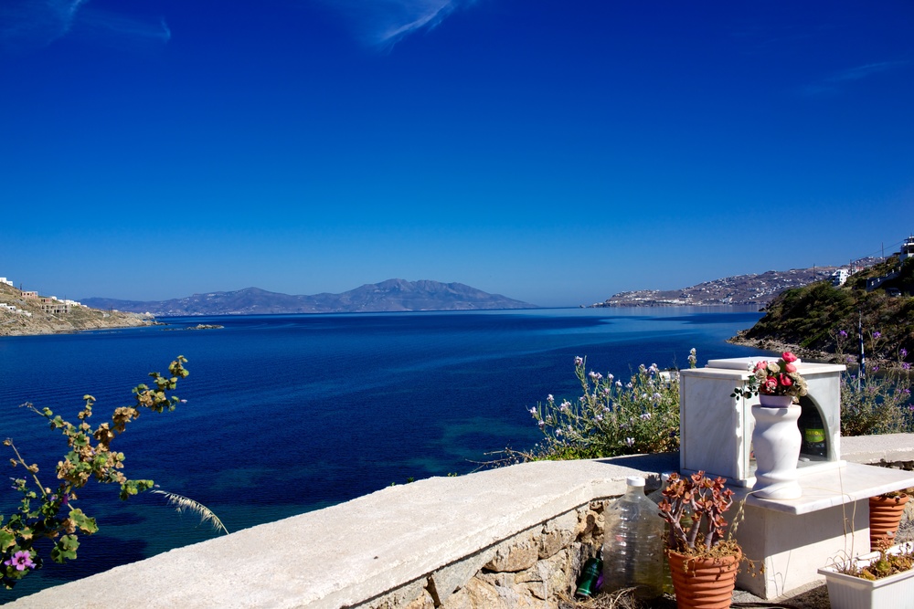 Blue Aegean, TInos island in far distance. Sony RX1, f/11 at 1/320s, ISO 100.