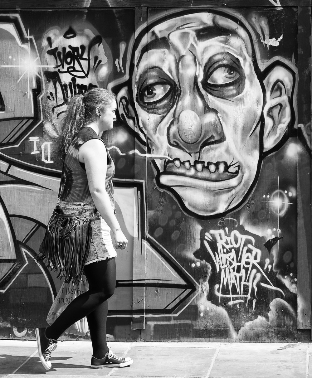 Brick Lane, London. Leica Monochrom and 50mm Summicron, f/8 at 1/750s, ISO 320