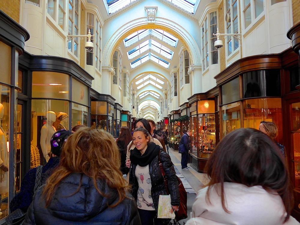  The Burlington Arcade is a wonderful example of Regency architecture and is said to be the longest covered shopping street in Britain (not including the new rash of Malls, of course). Carpeted luxuriously, this arcade is home to some of the most exclusive and expensive products you will find anywhere in the world. Now including Leica.  (Photo Mike Evans, Leica C) 