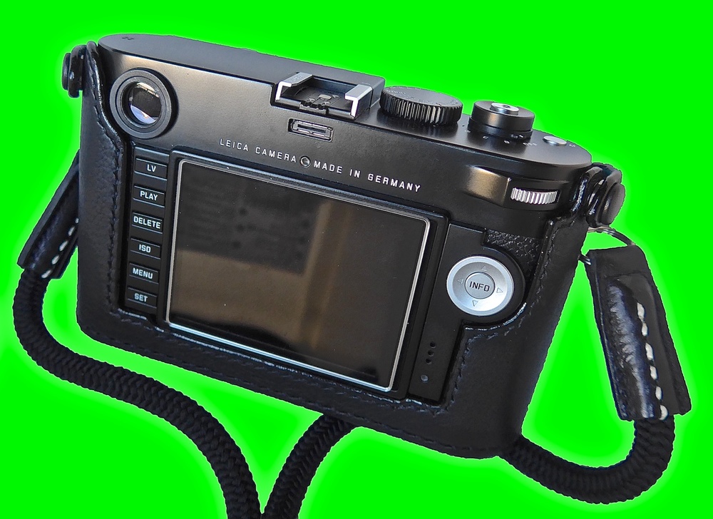 This is the M case with open back, intended for use with the accessory electronic viewfinder. Again, fit is exemplary and this open-back design is easier to remove in order to get to the battery and SD card.