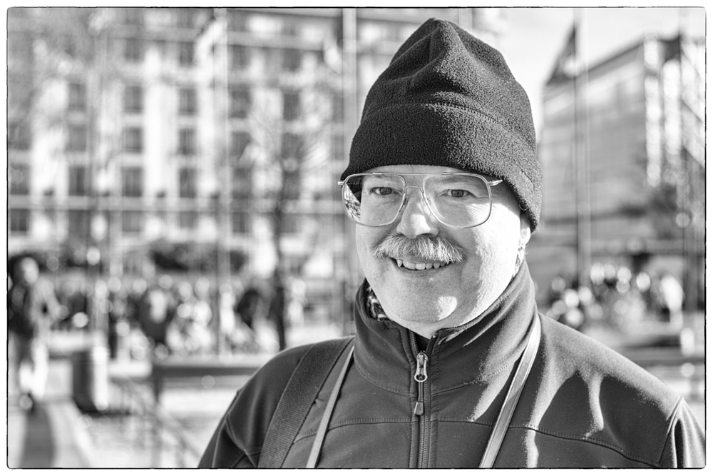 Forum member Chuck Albertson came all the way from Seattle to join our London walkabout (Photo Mike Evans)