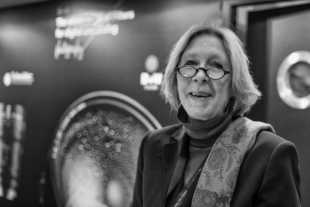 The face of B+W filters over from Germany for the Show. Birgit Rohn was on hand to seek that elusive 60mm ND filter that I need for the 0.95 Noctilux (Leica M, 35mm Summilux, ISO 400)