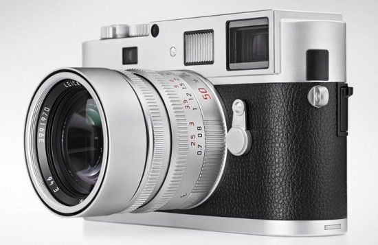 The new silver-chrome Leica Monochrom with its matching 50mm Summilux lens—all for £9,200, including VAT