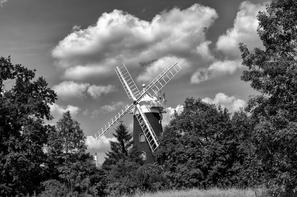   And in a monochrome world, a similar pose against an impressive sky. Photo Mike Evans, Leica Monochrom with Tri-Elmar at 35mm  