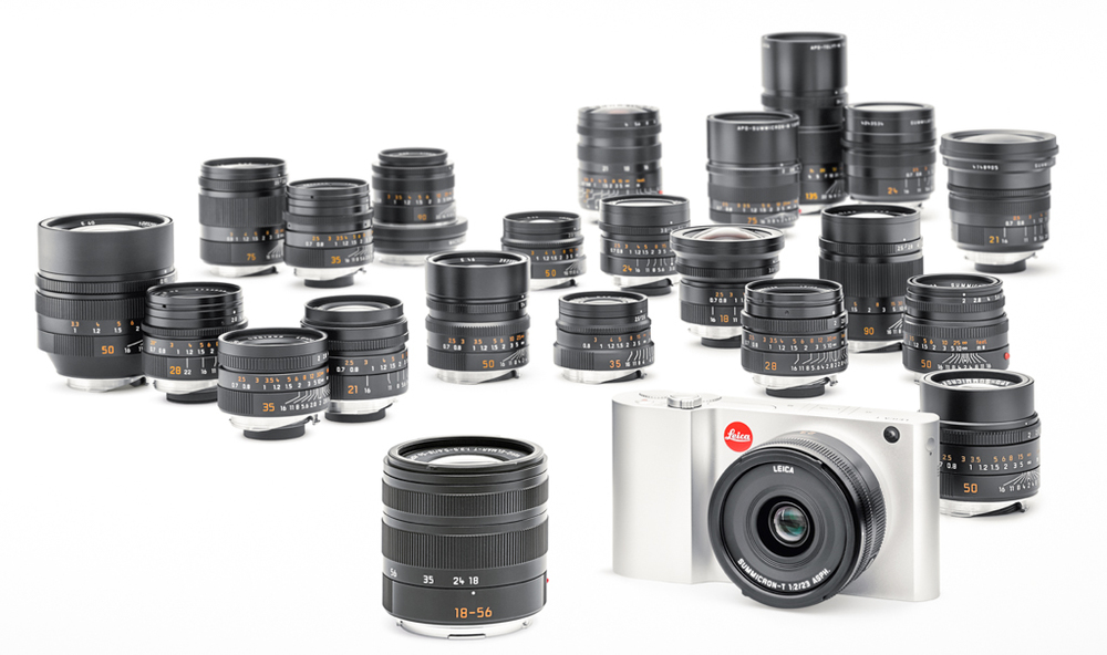 With modern Leica M lenses, to take advantage of the six-bit coding, the T has already has access to a lens for every occasion. Note the fabled 0.95 Noctilux not he extreme left and its sharper but slower competitor, the 50mm Apo Summicron on the far right). If older legacy M lenses are added, the choice is phenomenal. The T works better with M lenses than other APS-C cameras or the full-frame Sony A7 and produces exceptional photographs