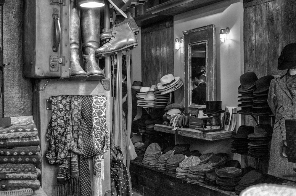   More old togs in dimly lit shop, 50mm,  ISO 6400   