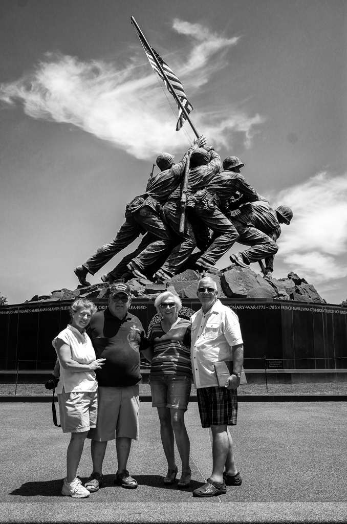   Tourists, 35mm, ISO 100, processed in Silver Efex Pro. Even the T is not immune from the odd bit of sensor dust   