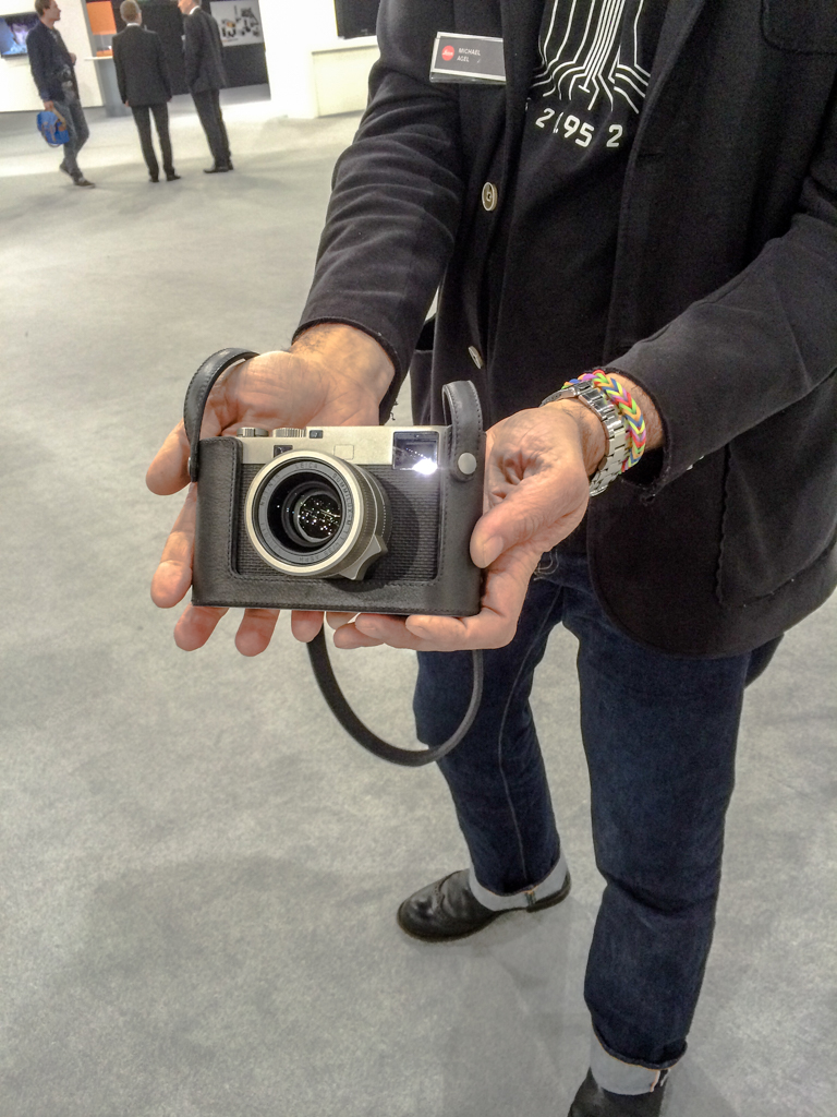 Michael Agel demonstrates his everyday Leica M60. (Photo: iPhone 5S)