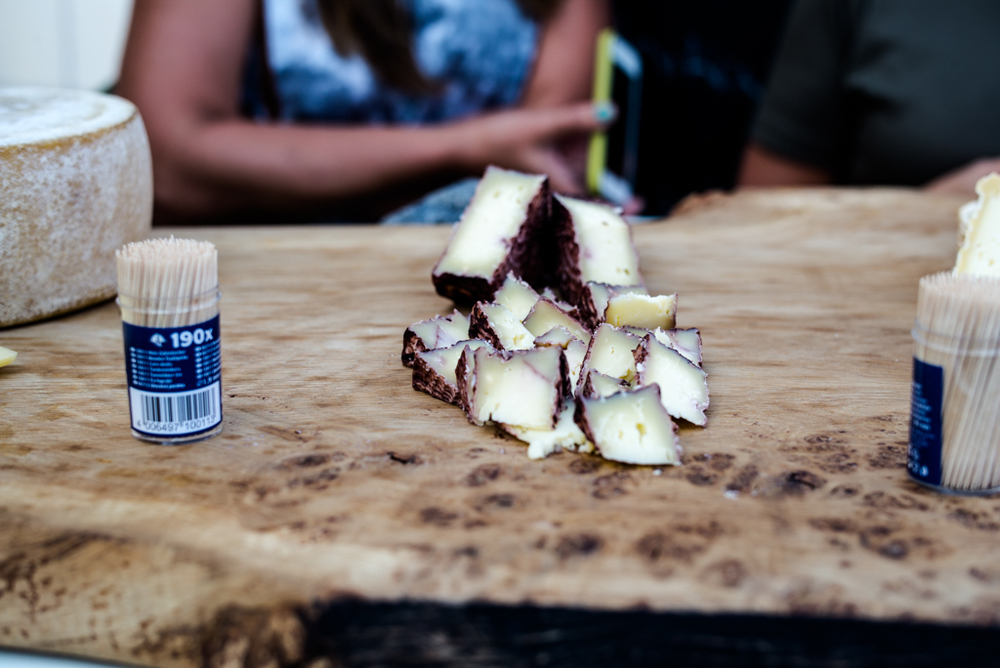 The gourmet cheeses from Unika are steeped in a bewildering array of juices and beers before being matured for an eternity. Interesting.