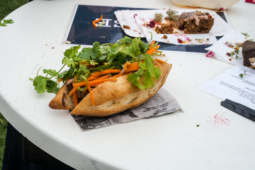 Meanwhile, the resolve of the foodie journalists was faltering as more and more delicious dogs descended on the press table. Some remained half eaten