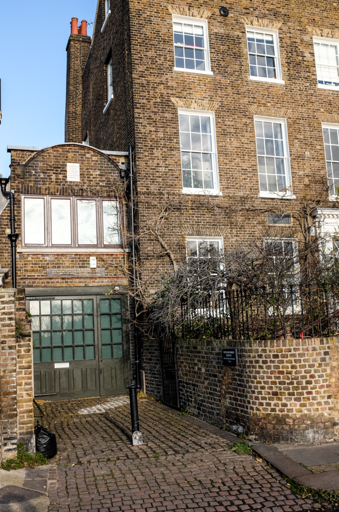 In the garden of this riverside house in Hammersmith, West London, the world
