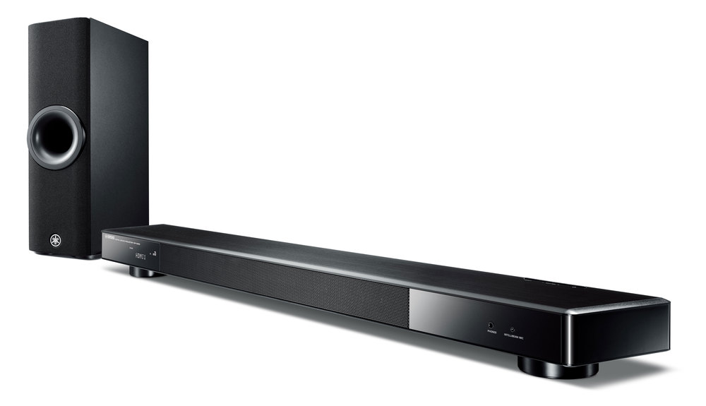 The Yamaha YSP-2500 looks good, sounds great and comes with all the ports and connectors you need for a seamless setup. The sub-woofer is wireless, so no cable clutter