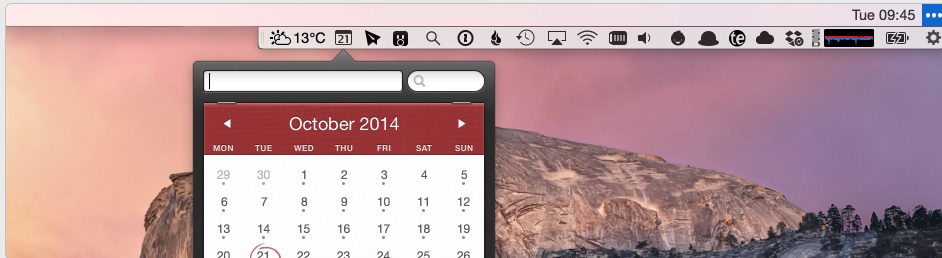 Bartender is a must-have for small-screen laptops. It hides all the clutter from the menubar until you need specific utilities. No more little icons encroaching on application menus. You won