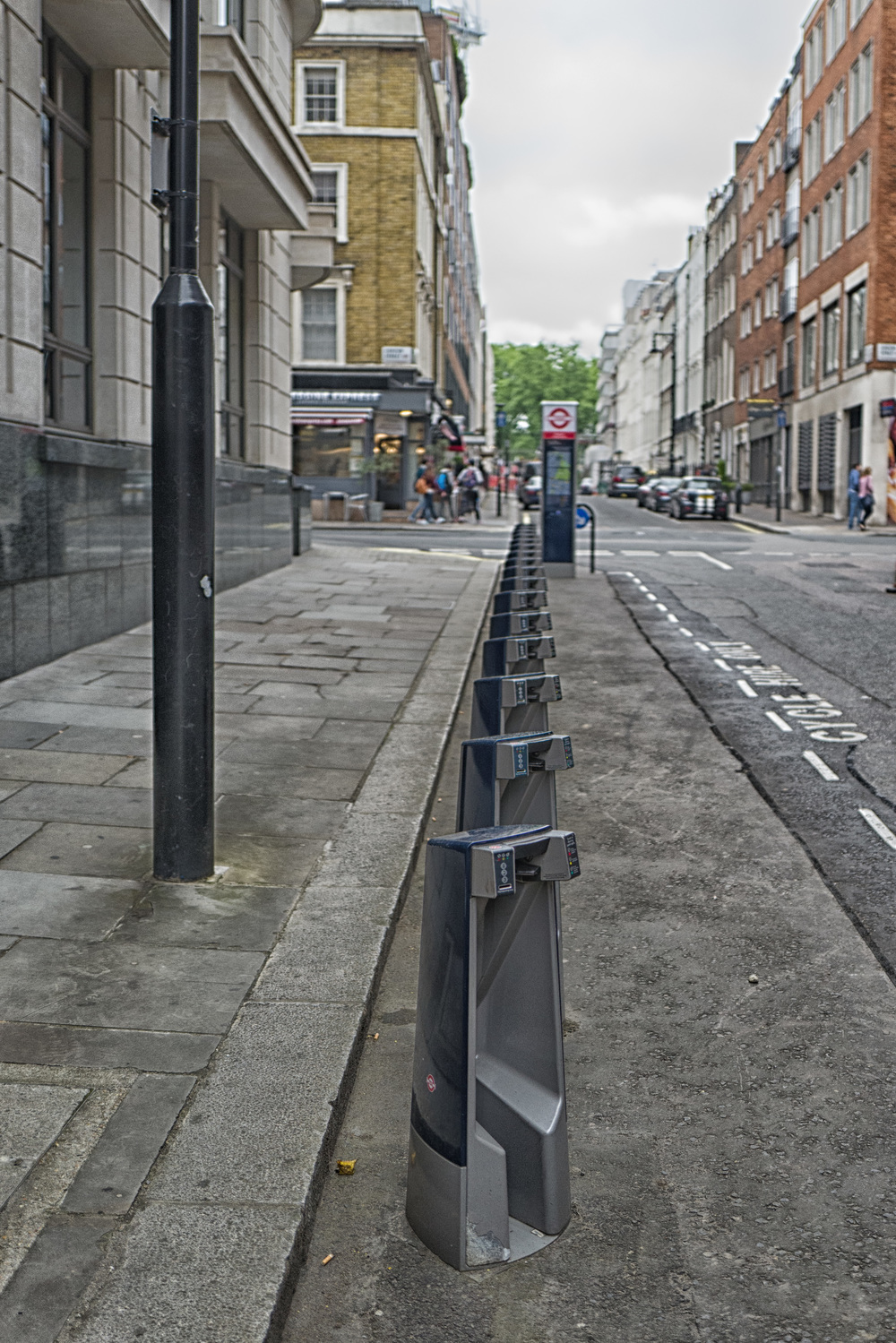 Meanwhile, on the deserted streets of nearby Mayfair, Boris bikes had disappeared. Never has Boris been so booked out.