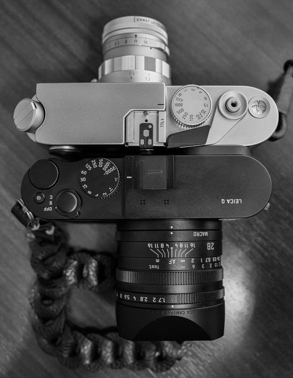 Q sizes up a Leica M6 TTL and rigid 50mm Summicron