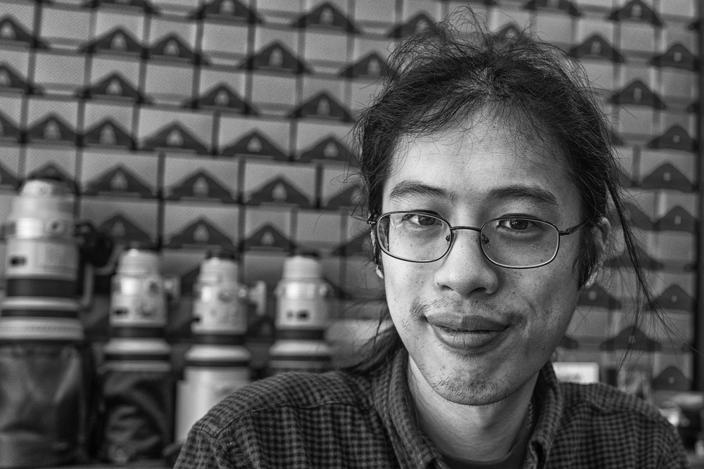 Aperture Photographic in Rathbone Place, London, are not Leica agents and specialise in second-hand cameras and accessories. Aperture has a huge collection of Leica equipment. They will be looking forward to the first used Qs appearing later in the year to add to their inventory. Will, above, has a play with my review camera this afternoon and very much liked the features, in particular the well-sorted macro facility