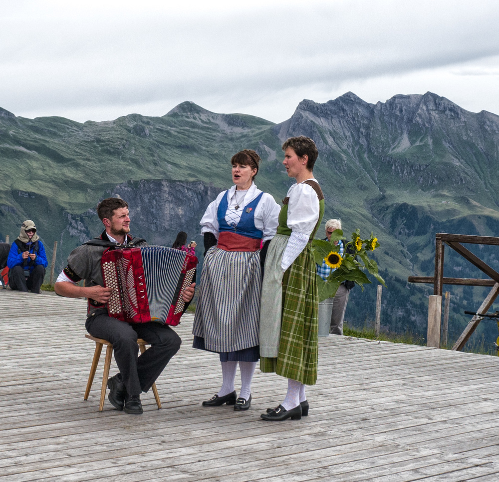 Yodelling at the Trachtenfest—this is a heavy crop from the Leica because I had only a 28mm lens. It is probably the digital equivalent of using a 75mm lens. The result is still very usable, further evidence that you can get by with just one focal length
