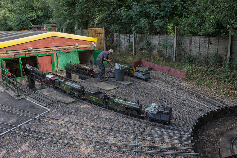 Busy loco shed