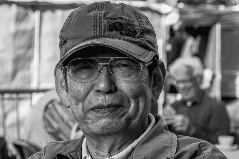 Shinichi Nakamura, noted Japanese Leica collector and author. 75mm, 1/640s @ f/3.2