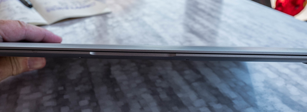 Thin end of the wedge: A mere 0.35cm deep