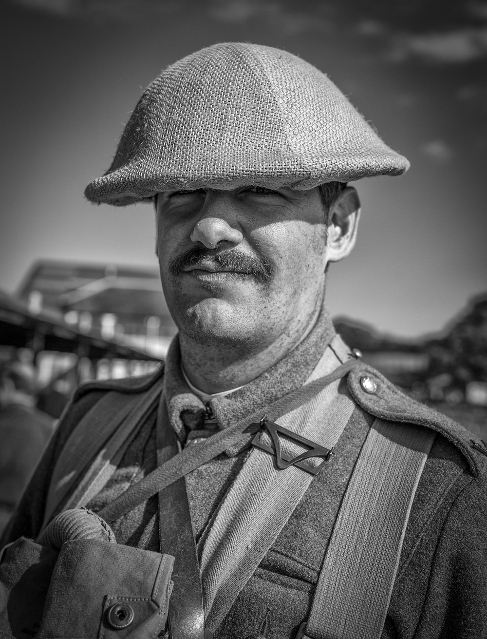 Above and below: Members of the 10th Essex Regiment , a Great War living history group