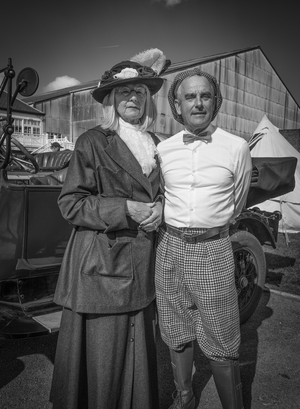The attention to detail in period clothing is astounding and helps make the Brooklands events into memorable occasions