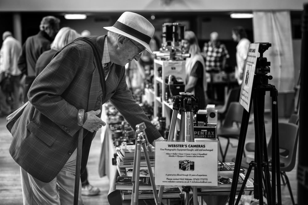 Camera fairs are very popular for the wide variety of, mostly, old cameras and equipment. There