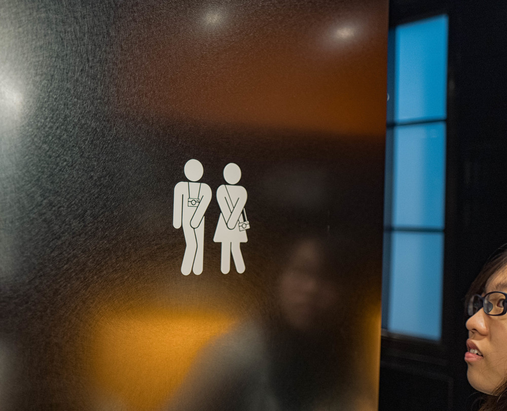 Above and below: Nothing has been left to chance at F11, even down to the Leica-themed loos