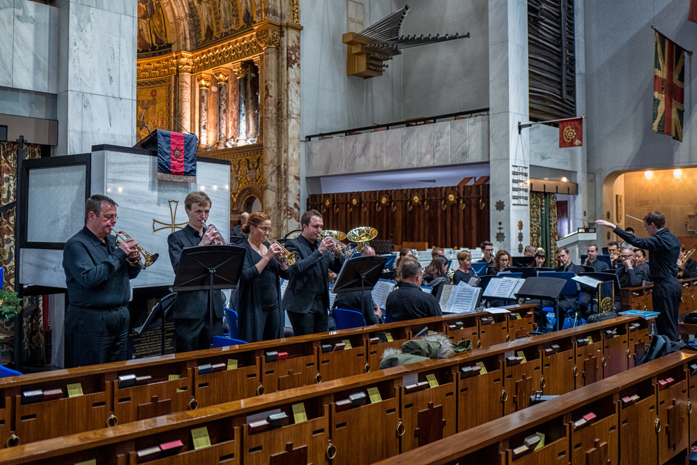 Trumpet quartet for Amazing Grace (Leica Q, ISO 1600, f/2)