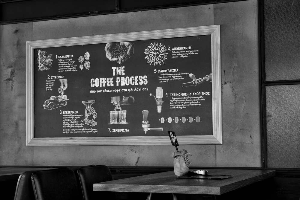 The Coffee Process at Flocafe in Glyfada: