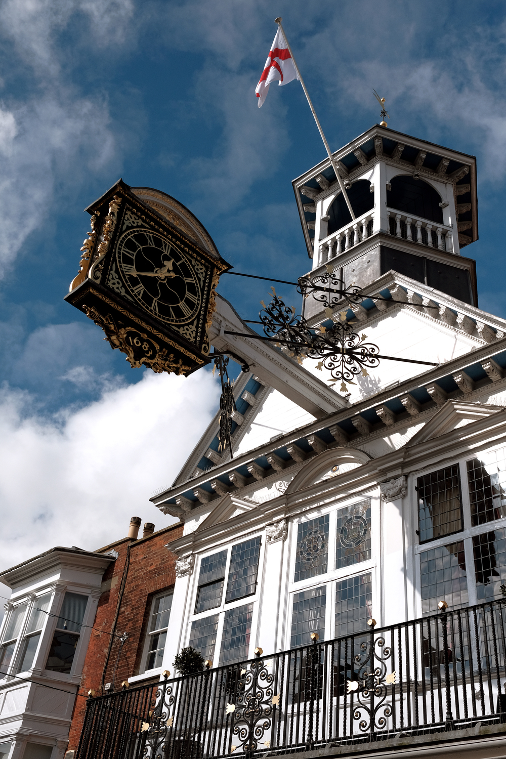  Guildford High Street clock, 35mm f/1.4 