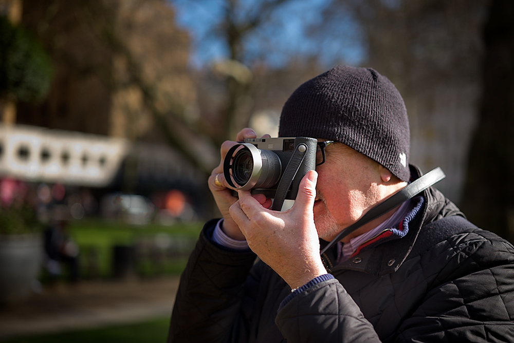 Mike gets to grips with the M60 Edition. Photo by George James