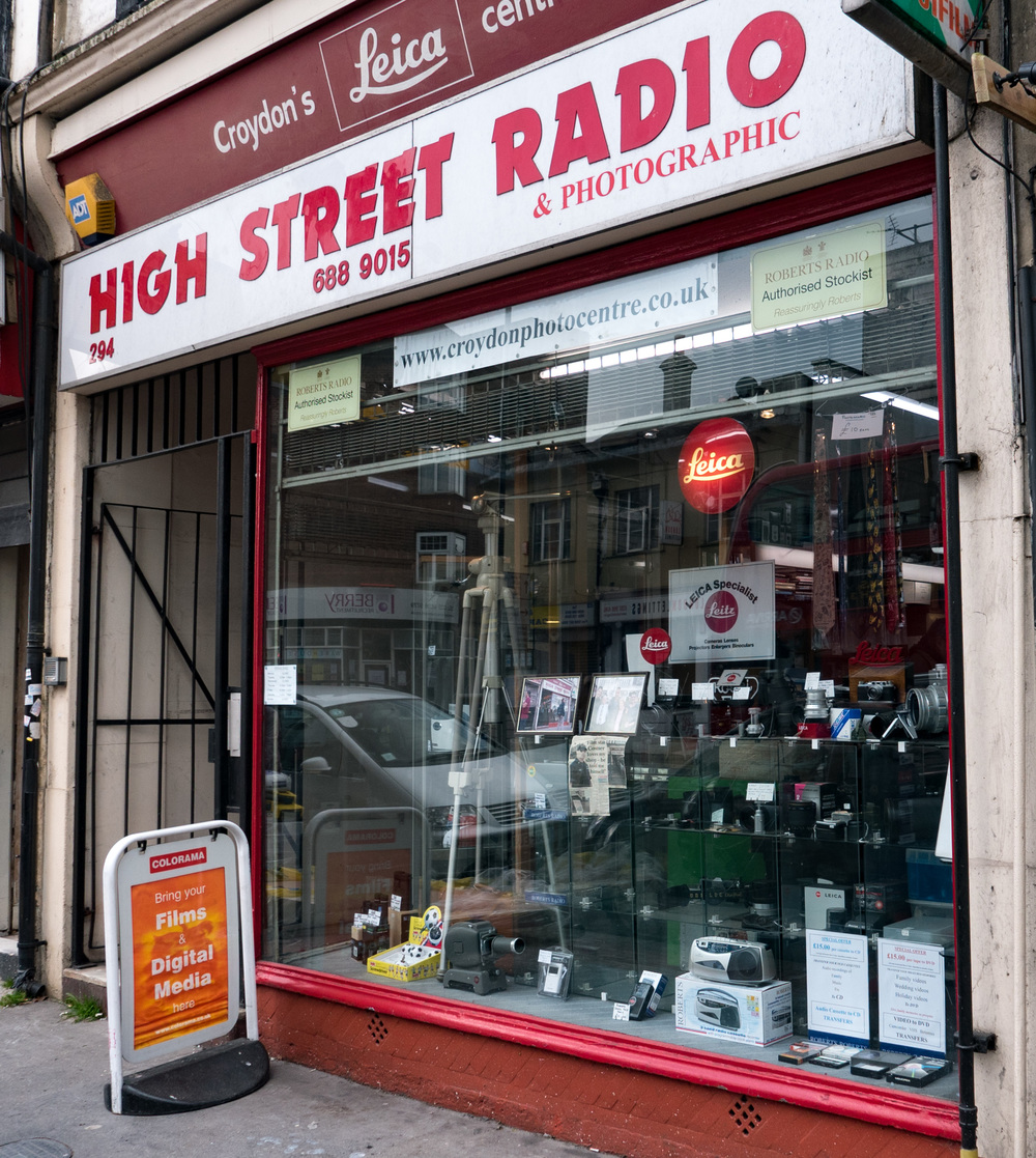 Blink and you could miss it: The store also does a trade in radio sets, particularly the posh Roberts