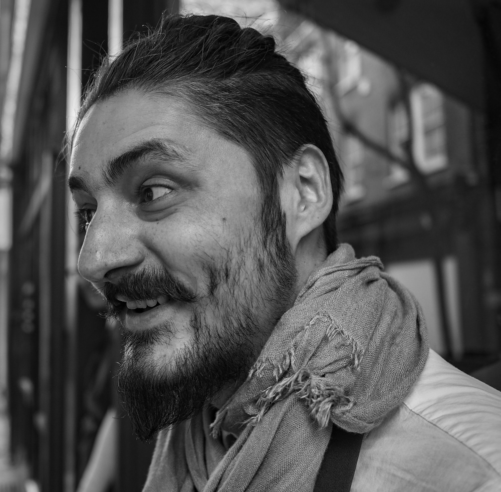 Here he is again, the man from the fancy soap shop. We chatted to him several times over the weeks and he