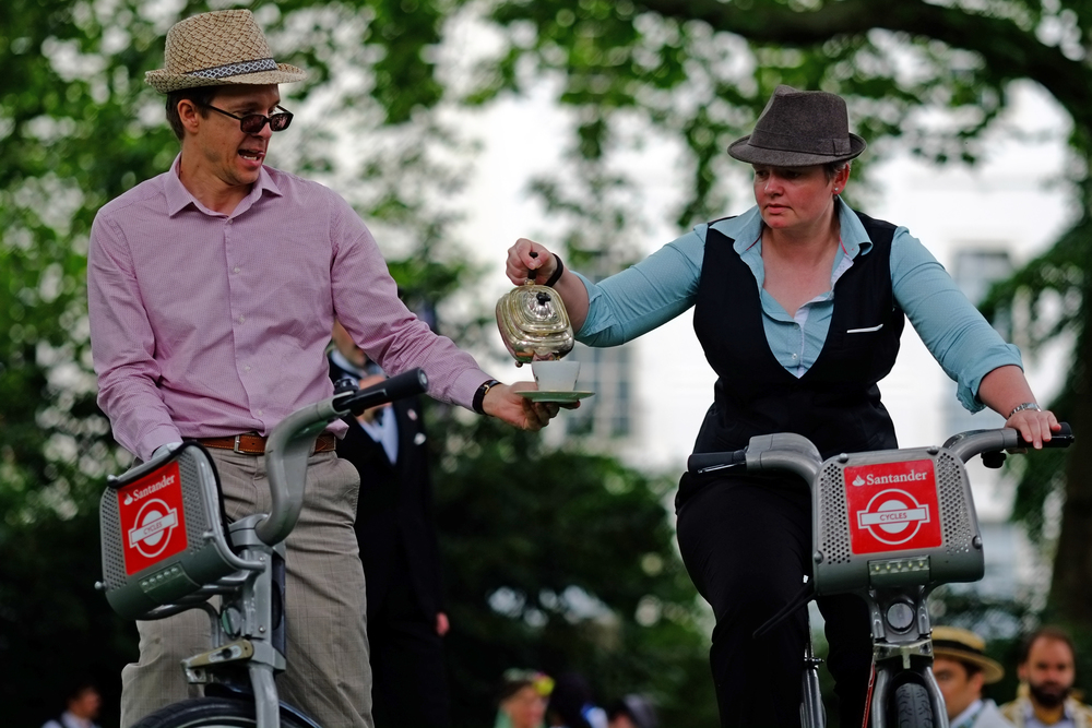  Time for tea on the Boris bikes 