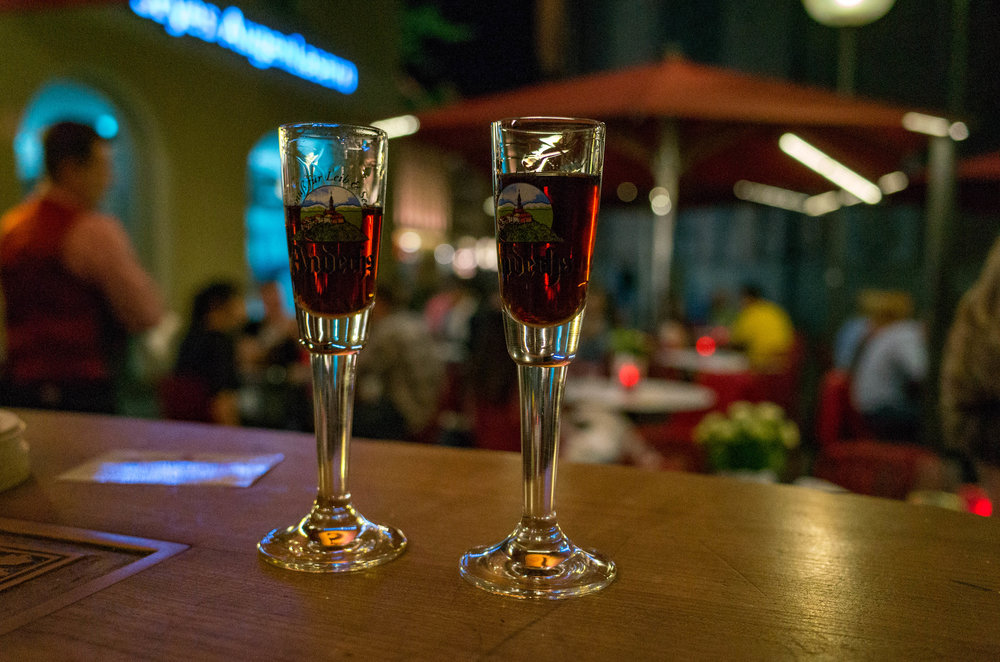 Unspecified Kräuterschnapps at ISO 4500, a challenge for the sensitivity at the best of times