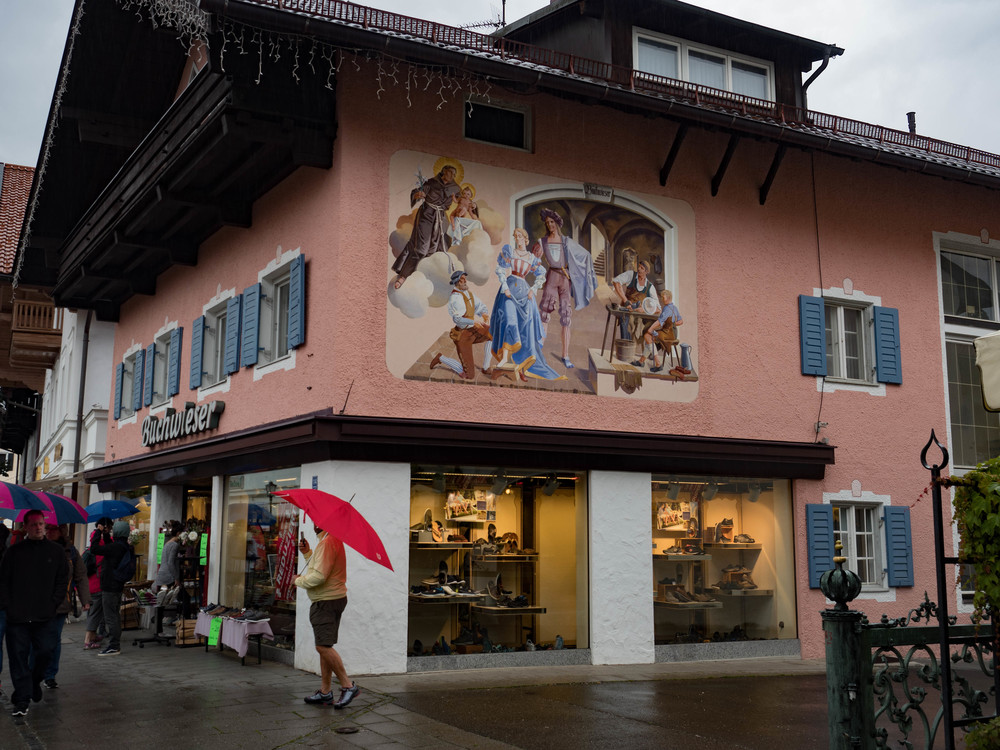 Umbrella corner, Garmisch. It