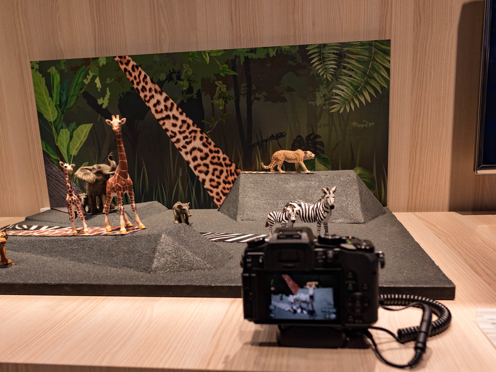 Small delights for photographers. This Panasonic pocket-handkerchief safari park was as good as it gets. What more could you ask for? I saw this as the antithesis of the massive IFA as a whole.