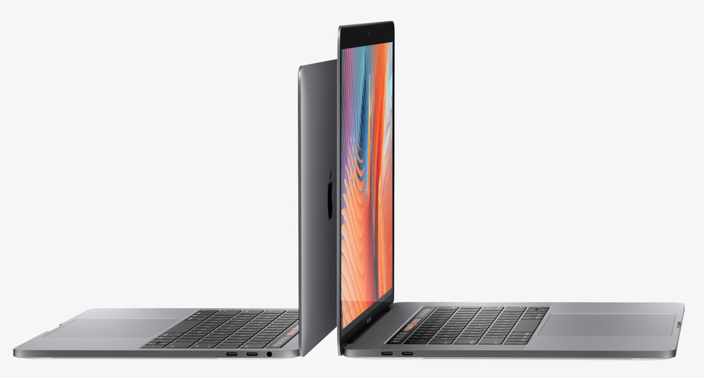 The new 13in and 15in models are thinner and lighter than their predecessors. The 13in weighs only 1.37kg, comparing favourably with the 0.92kg MacBook