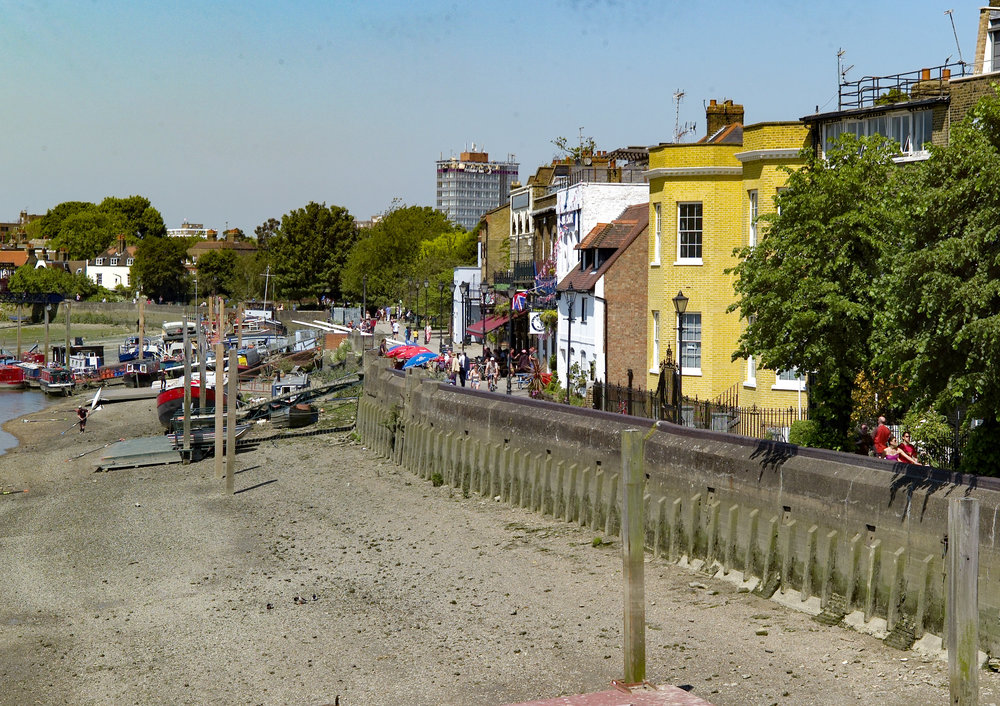 Waterfront at Hammersmith at the time of the Queen