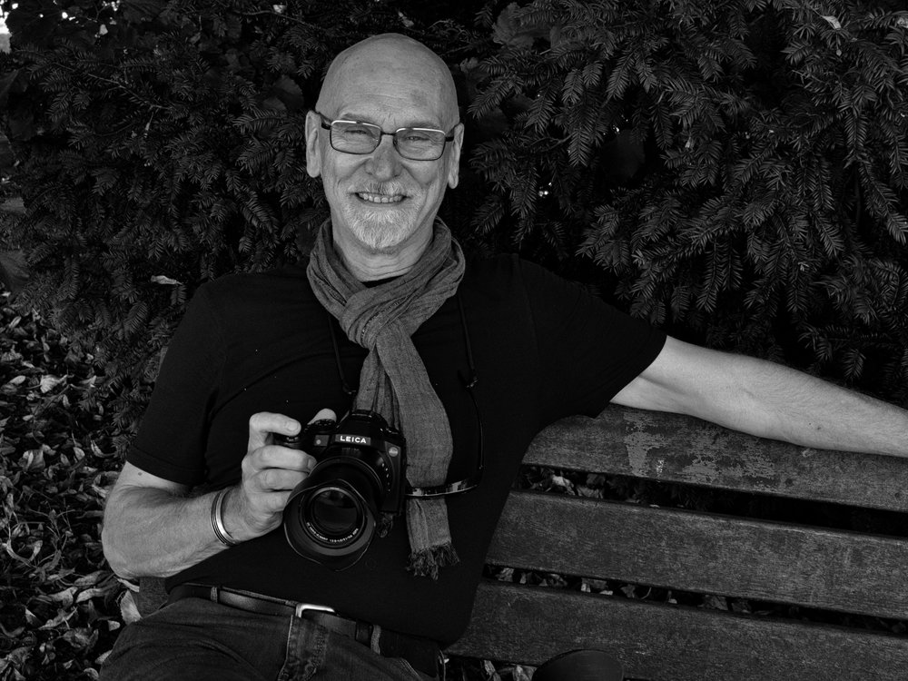 David Lewis-Baker and his Leica V-Lux (Photo Mike Evans)