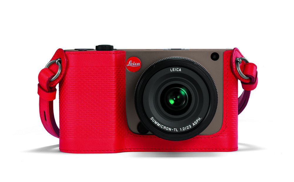 Matching red leather protector and strap added to the accessory lineup.