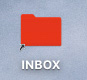 An alias folder on the desktop is an empty shell leading to a data folder elsewhere on the computer