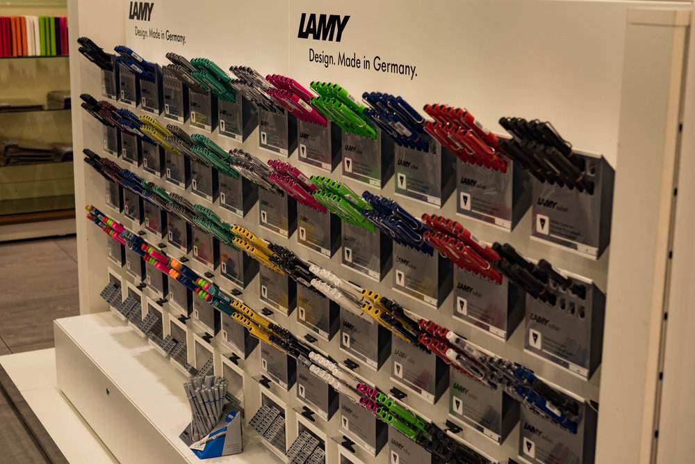 The humble Lamy Safari, at around €17, provides one of the finest writing experiences you could wish for — at any price. It comes in a bewildering array of colours and nib sizes.