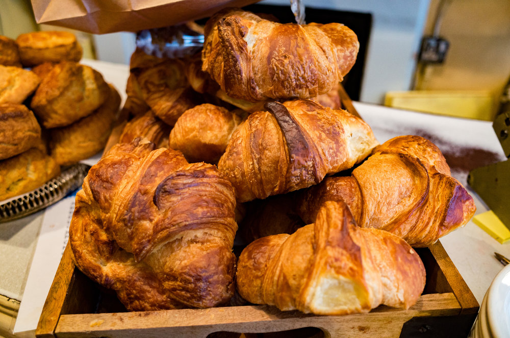Chomp, chomp: Are these the largest, crispiest and most delicious croissants in London? My nose draws me inexorably forward, even as I emerge from Leicester Square station.