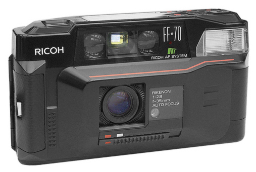 The Ricoh FF70, a great little camera. Photo by Alf Sigaro (Wiki Commons)