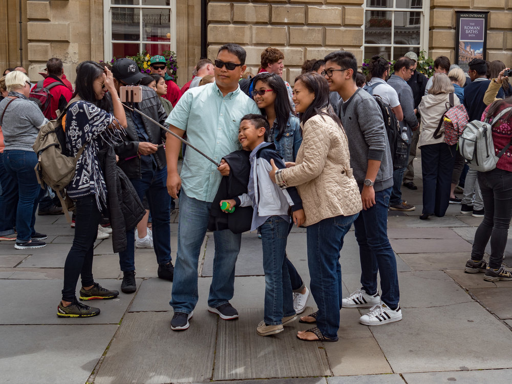 With an iPhone on your selfie stick you feel part of a big, warm family, even if Apple