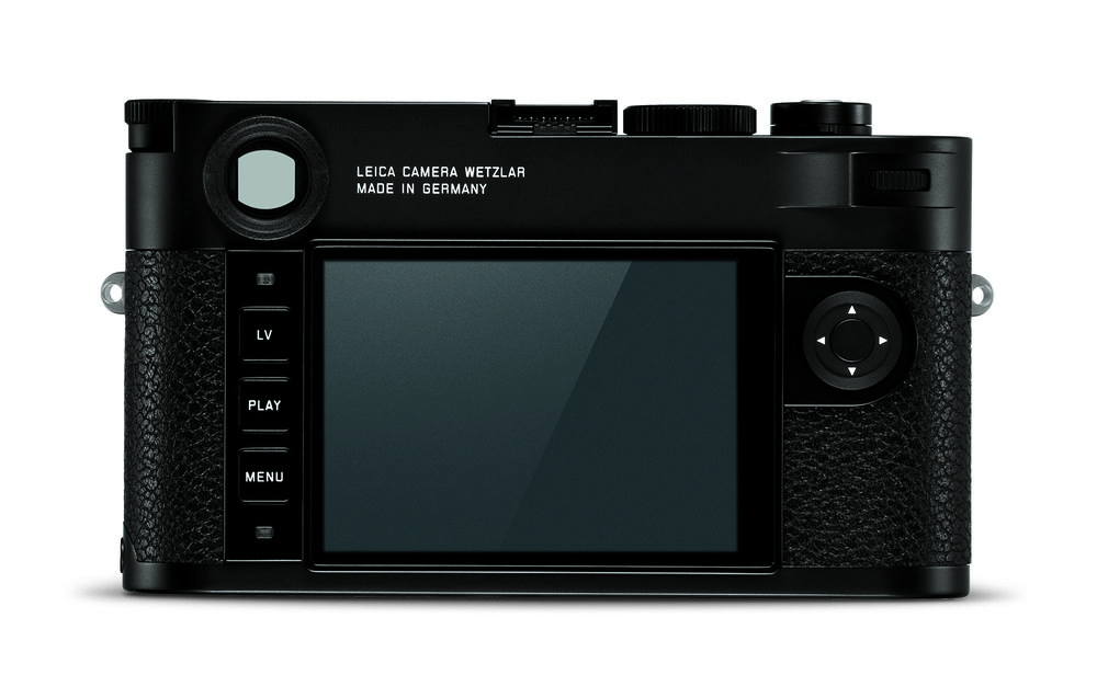Simplified, minimalistic control layout — Live View, Play, Menu buttons, a neat direction pad and confirm button, the customisable control wheel (top right next to the thumb grip) for either exposure compensation of live-view zoom. Note the large viewfinder window
