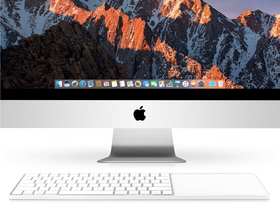   The MacBridge tray keeps your keyboard and trackpad firmly in place so they can be moved around the desk as one unit  