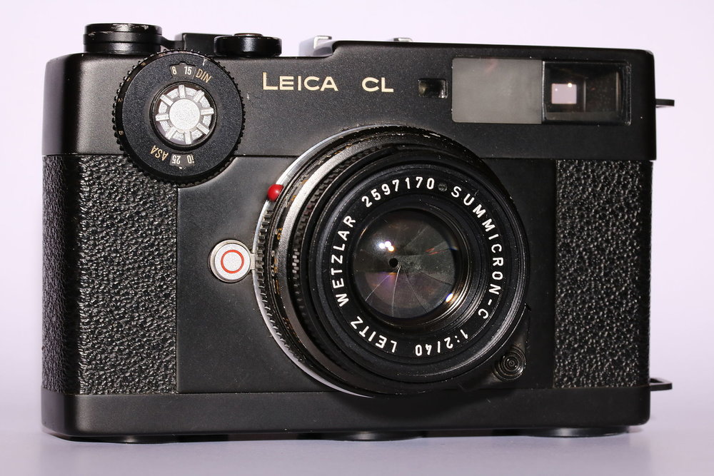 Leica CL with 40mm Summicron (this is a used example, not one of the boxed cameras)